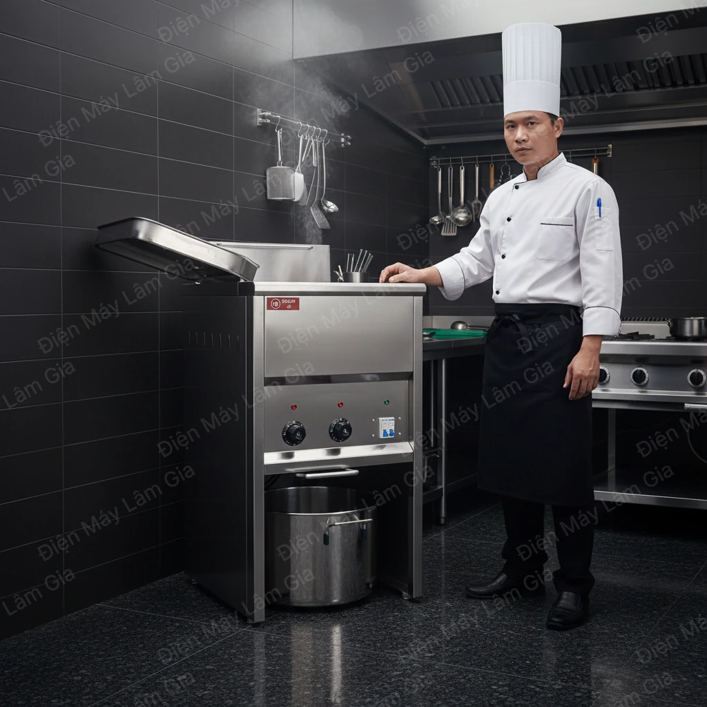 Bếp chiên nhúng 30 Lít có chân