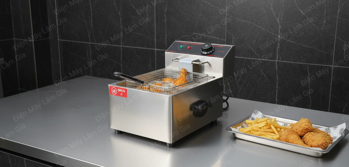 Bếp Chiên Nhúng Điện Cao Cấp 6L