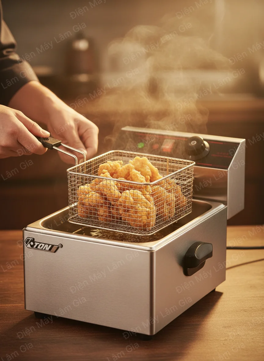 Bếp chiên nhúng điện - Hàng nội địa Trung ZL1 Lâm Gia