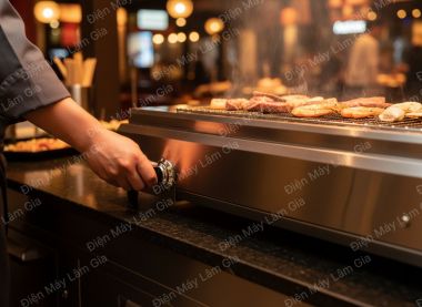 Bếp nướng thịt không khói 120 Lâm Gia