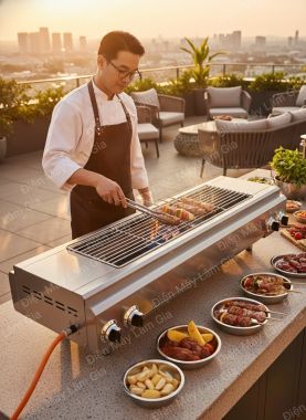Bếp nướng thịt không khói 120 Lâm Gia