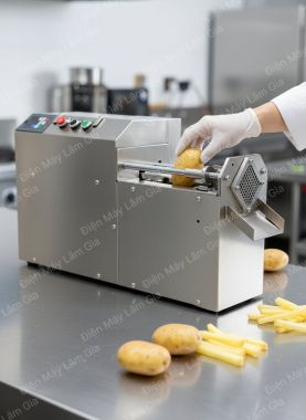 Máy thái rau củ tự động con chì 90 Lâm Gia