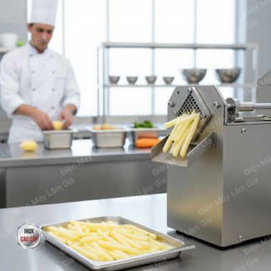 Máy thái rau củ tự động con chì 90 Lâm Gia