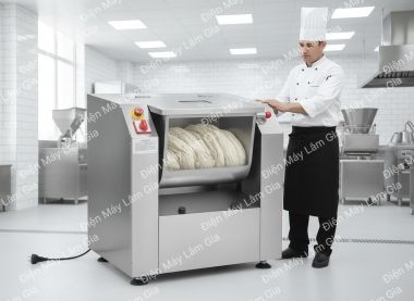 Máy Trộn Đa Năng 25L (2.2KW) – Giải Pháp Trộn Thực Phẩm, Bột Dẻo Siêu Tốc 25kg/Phút