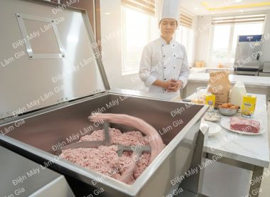 Máy Trộn Đa Năng 25L (2.2KW) – Giải Pháp Trộn Thực Phẩm, Bột Dẻo Siêu Tốc 25kg/Phút